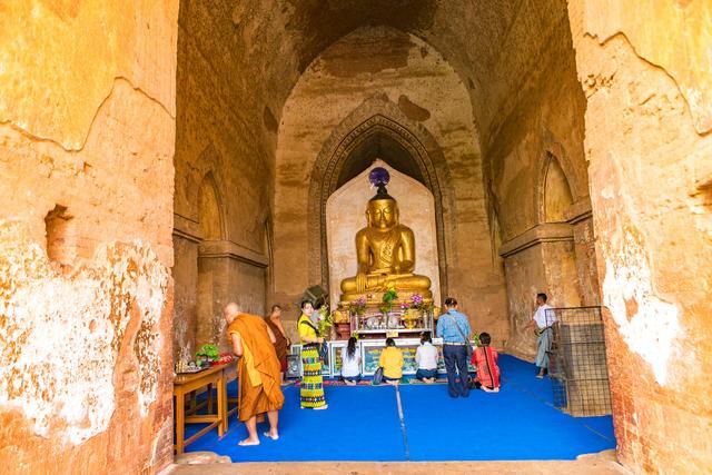 蒲甘最大的佛塔，蒲甘地震唯一毫发无伤的塔，游客都爱来